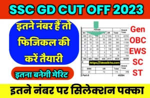 Ssc Gd Expected Cut Off 2023